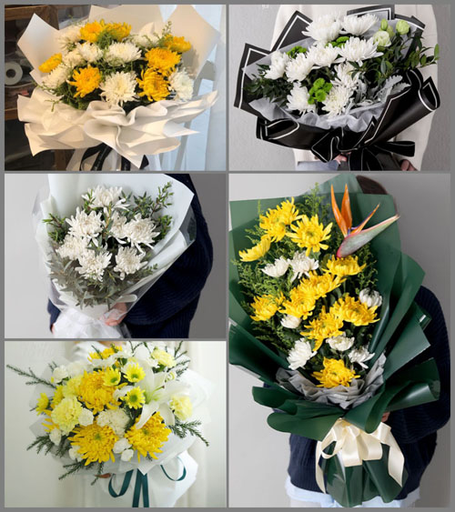 山东菏泽牡丹区北城街道白事花束代送